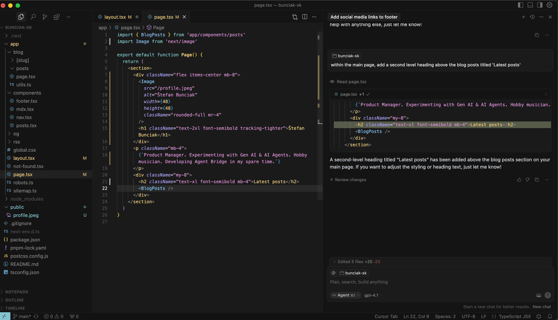 Cursor Vibe Coding Screenshot